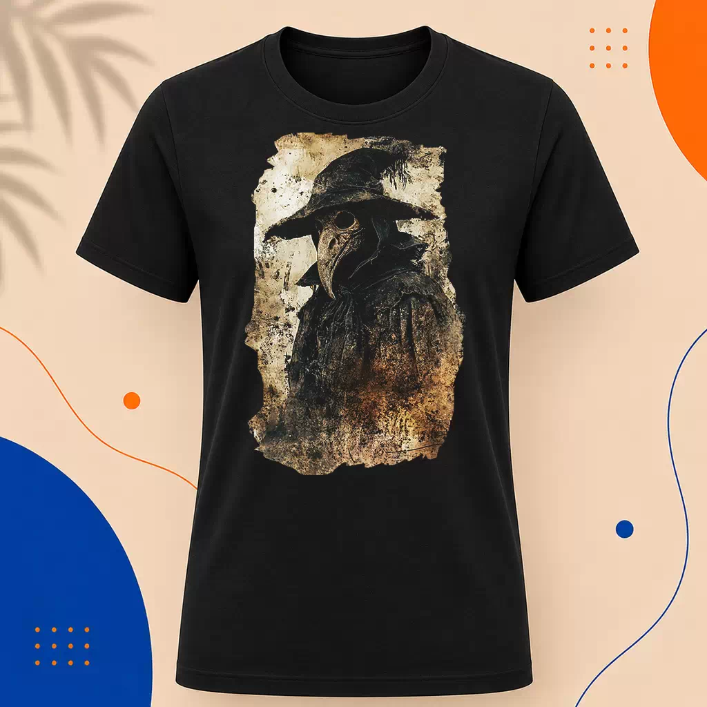 Pánské tričko - Ticho před Pohromou – Plague Doctor - Morový Doktor